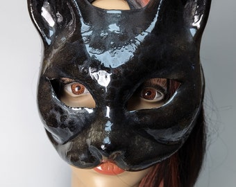 Cat mask - black impact resistant