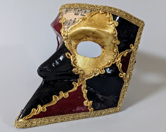 Venetian construction mask - Harlequin dark