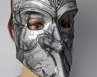 Construction mask - gray and white impact-resistant