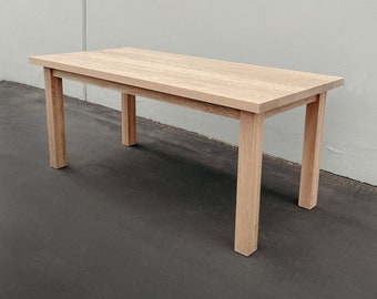 VEGA - Solid White Oak Dining Table/Desk (Made to Order)