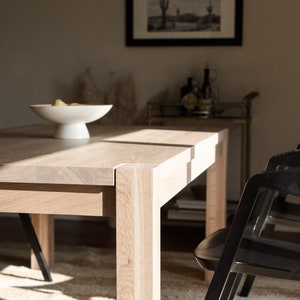 Custom 'Nova' Dining Table
38"W X 72"L X 30"H
Solid White Oak