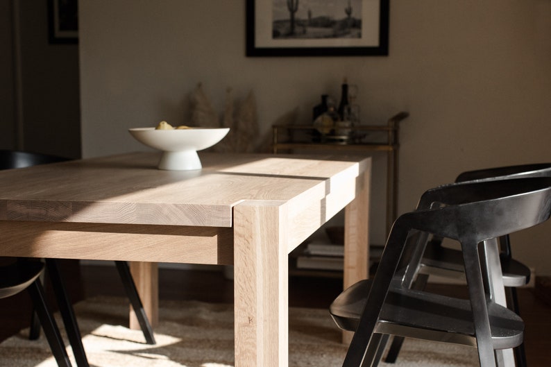 Custom 'Nova' Dining Table
38"W X 72"L X 30"H
Solid White Oak