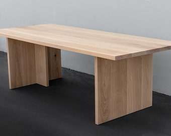 MERIDIAN- Solid White Oak Dining Table (Made to Order)
