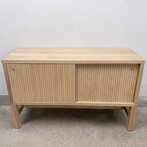 EQUINOX Solid Wood Fluted Kitchen Sideboard/ Media Console Made to Order image 1
