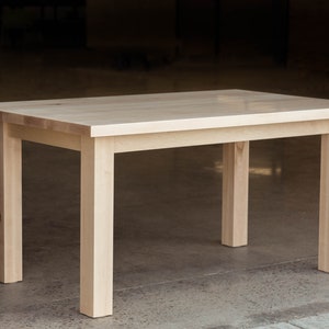 Custom 'Vega' Table with beveled edge tabletop detail