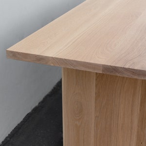 MERIDIAN Solid White Oak Dining Table Made to Order image 7