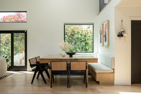 Round table with 2024 built in leaf