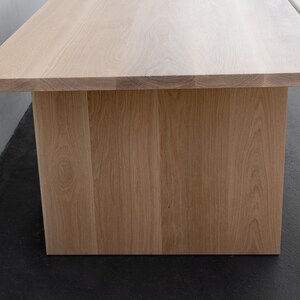 MERIDIAN Solid White Oak Dining Table Made to Order image 5
