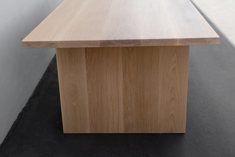 MERIDIAN Solid White Oak Dining Table Made to Order image 5