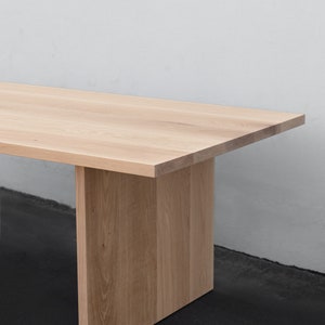 MERIDIAN Solid White Oak Dining Table Made to Order image 2