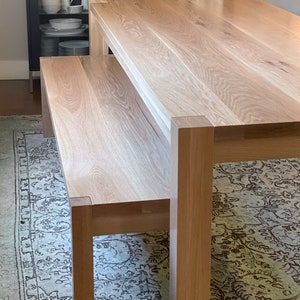 NOVA Solid Wood Parsons Style Dining Table Made to Order image 4