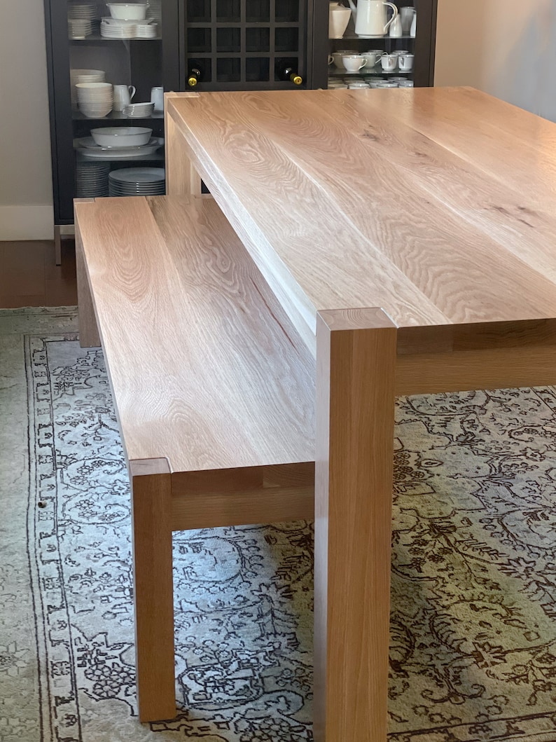 NOVA Solid Wood Parsons Style Dining Table Made to Order image 4