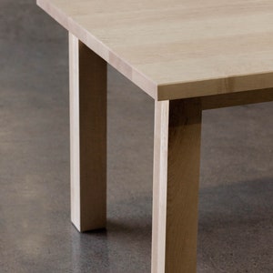 Custom 'Vega' Table with beveled edge tabletop detail