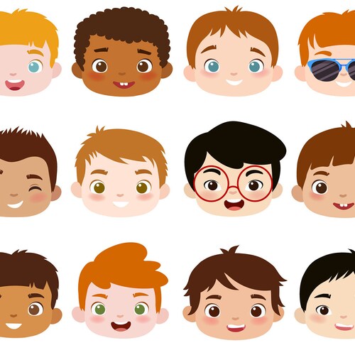 Cute Boy Faces Clipart Kids Faces Digital Clipart Cute Kids - Etsy Cute Boy Faces Clipart Kids Faces Digital Clipart Cute Kids - Etsy