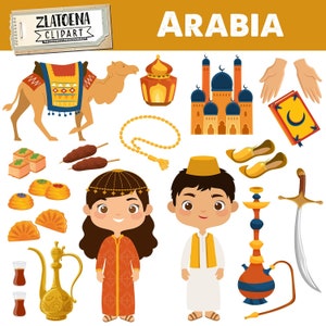 Arabia clipart Arabische clipart Arabische graphics moskee Marokkaanse Marokko clip art Arabische lantaarn Shisha clipart Arabian Nights digitale clipart