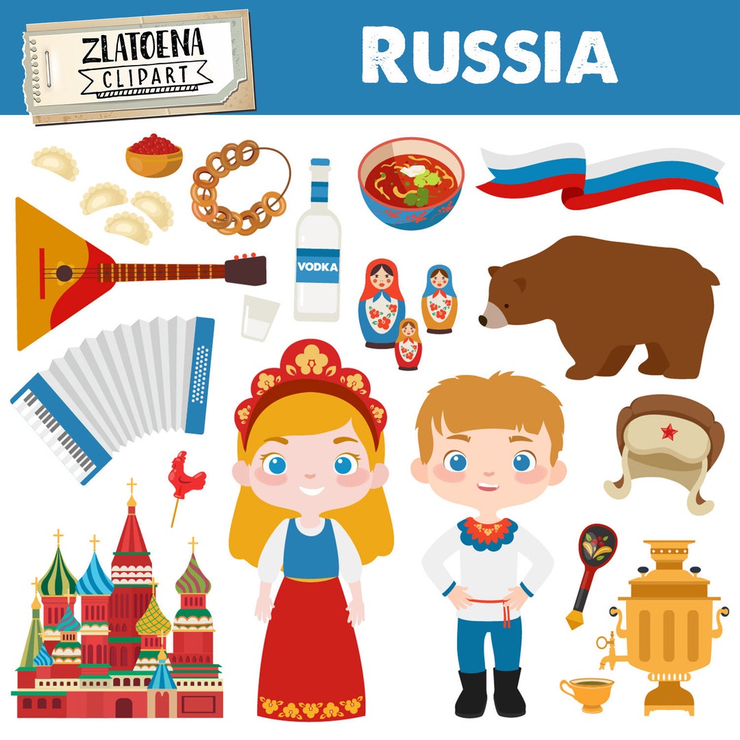 Russia Clipart Russian Clip Art Travel Clipart History Clipart - Etsy