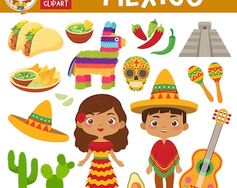Mexican Fiesta Clipart: Cinco de Mayo Graphics (Digital Download)