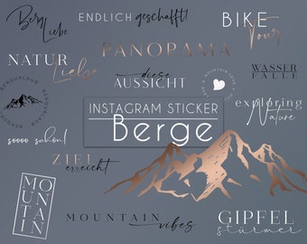 Story Sticker Mountains | Instagram Mountain Holiday | Holiday Instagram Sticker Mountain Basic daily Summer Vacation Family Austria Italy