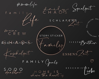 80+ Instagram Stickers Family, Friends Baby | Everyday life | Instagram Story Sticker Family | Realtionship | Girls Boys Kids Grandpa Grandma Home