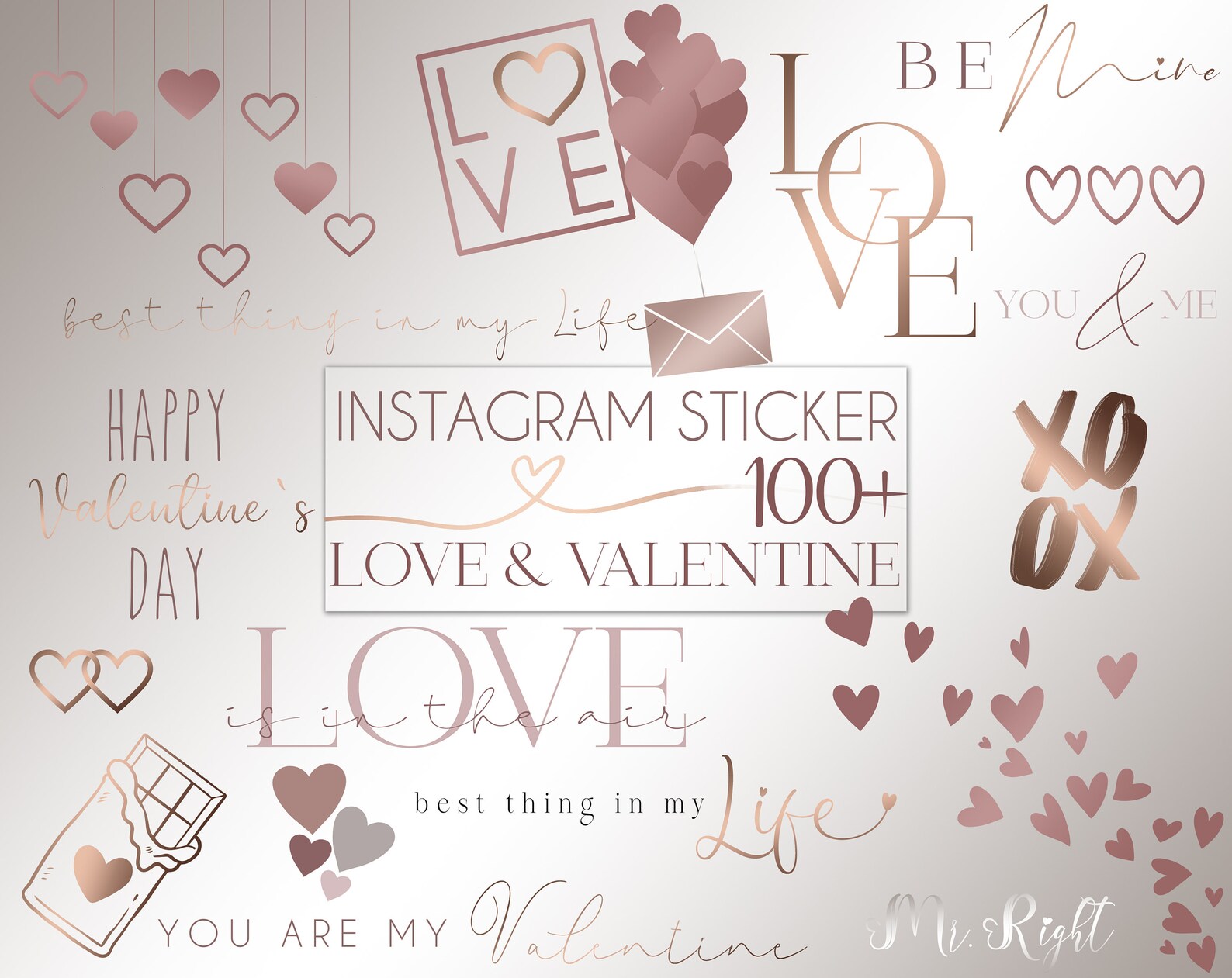 100 Instagram Sticker Love Wedding Blogger Starter | Etsy