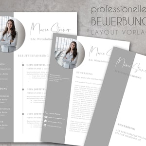 Resume Template Professional Resume Template for Word & Pages Modern Simple Layout Design CV Template Instant Download Grey