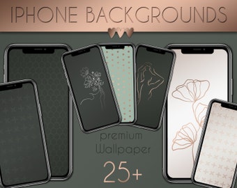 25+ sfondi e sfondi Oldgreen in oro rosa primaverile | iPhone | Androide | Apple Osservare | Stile Boho | Tropicale | Si adatta alla storia dell&#39;oro rosa