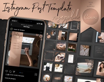 Plantilla de Instagram | Utilizable CON o SIN Canva | 25 plantillas | Otoño | Pegatinas de Instagram | caso | Otoño