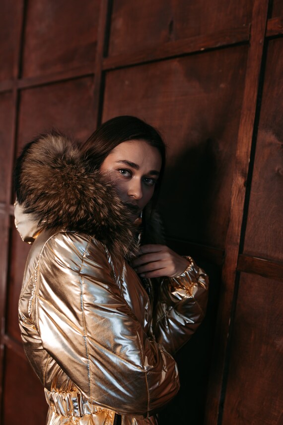 Custom Women Ski Jumpsuit Gold Ski 