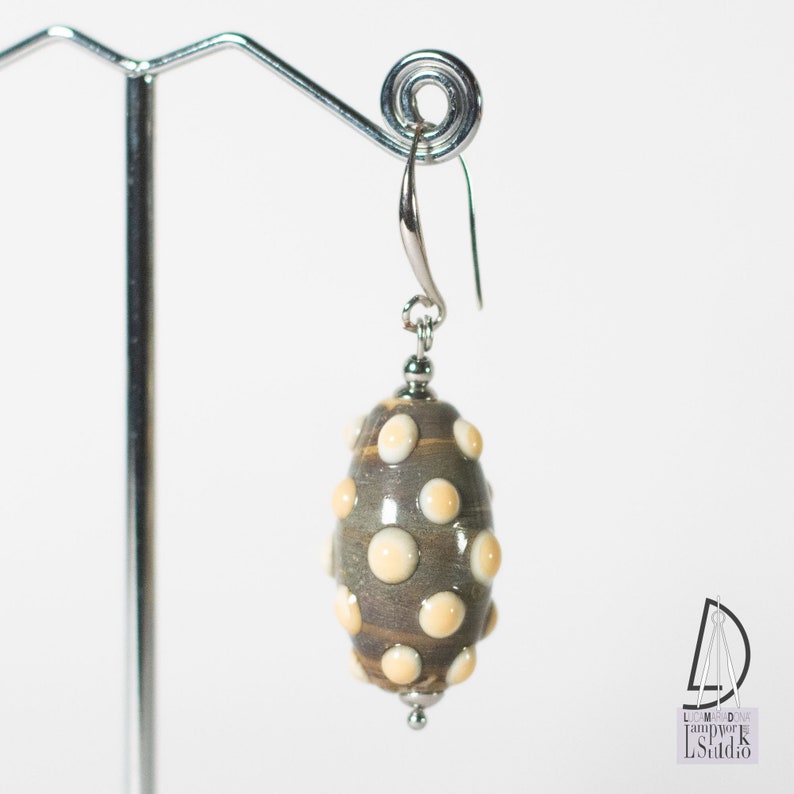 GLASS BEADS EARRINGS Lampwork Studio Murano Glass
