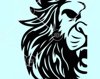 Free Free Half Lion Head Svg 115 SVG PNG EPS DXF File