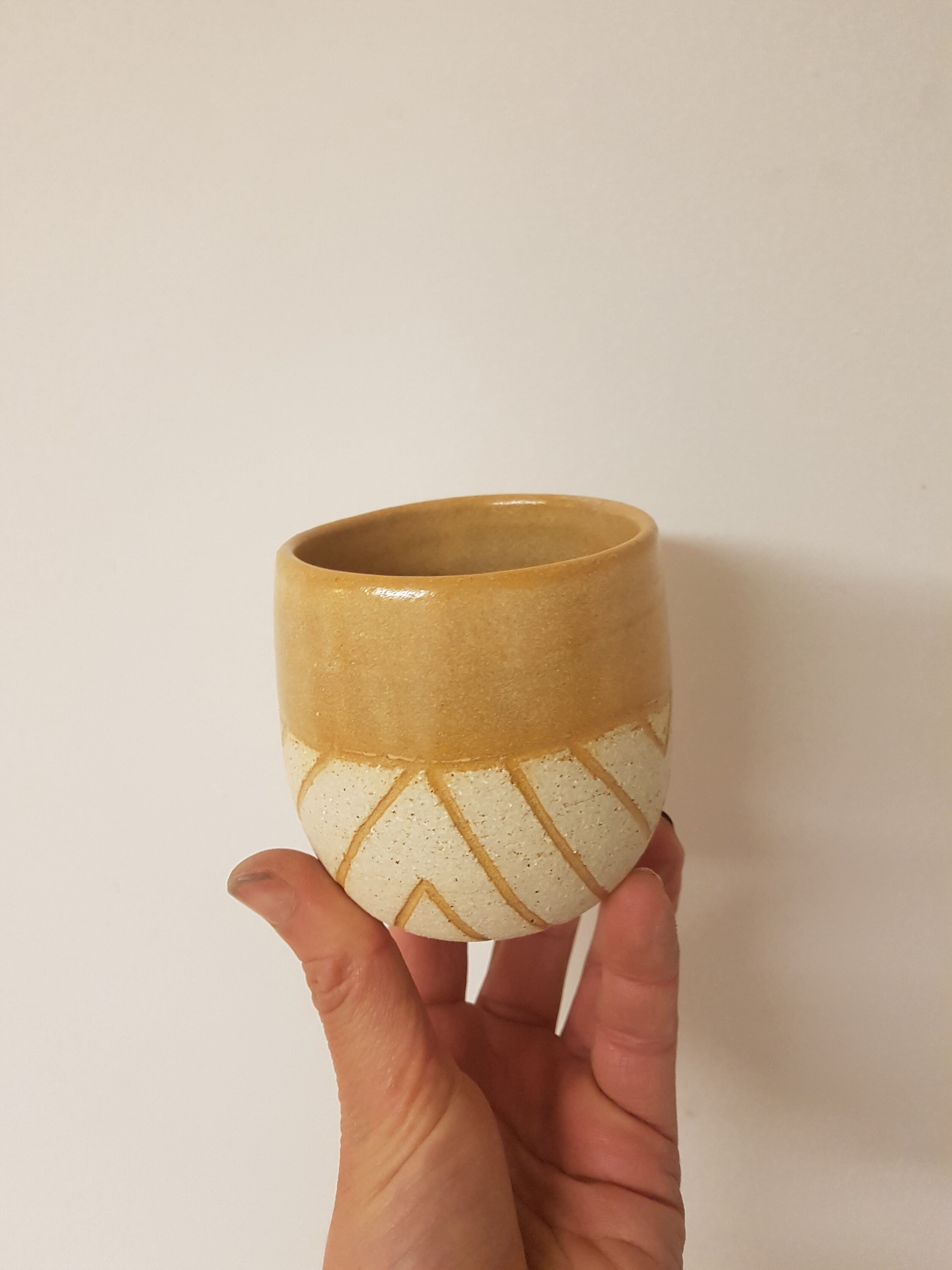 Tasse Orangé à Décor