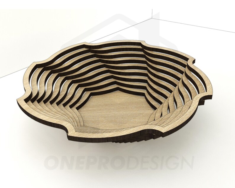 Fruit Basket Bowl Wood Design 2 With Easy Instruction Svg Etsy