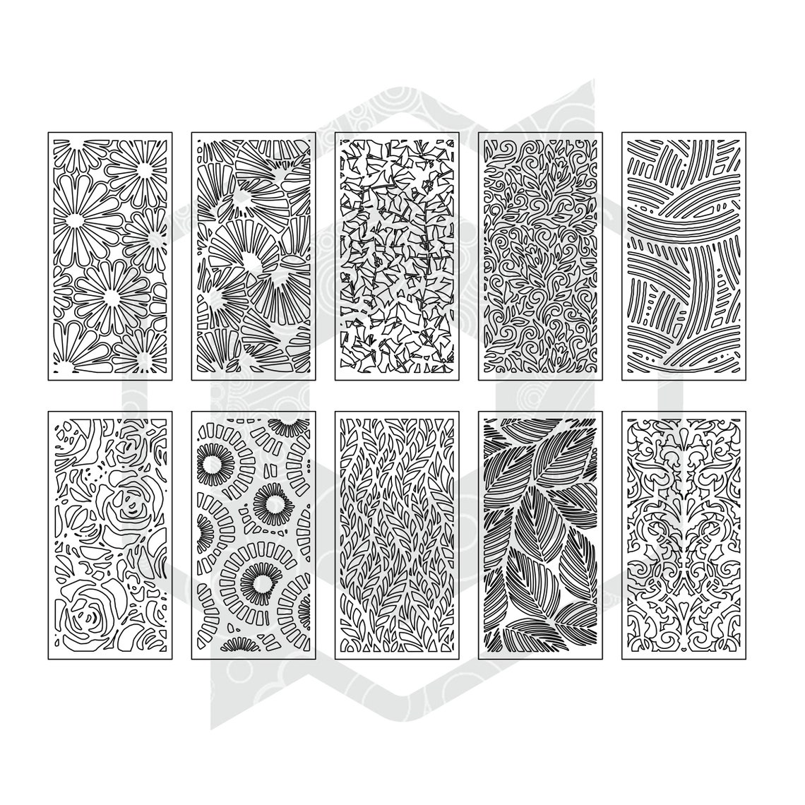 Wall Decor 10 Design 60cm X 30cm Svg / Pdf / Eps / Dxf Etsy