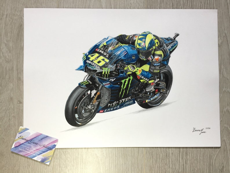 Bilder von Valentino Rossi: Zeichnen lernen mit dem "Doktor"