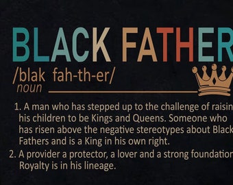 Download Black Father Definition Svg Etsy