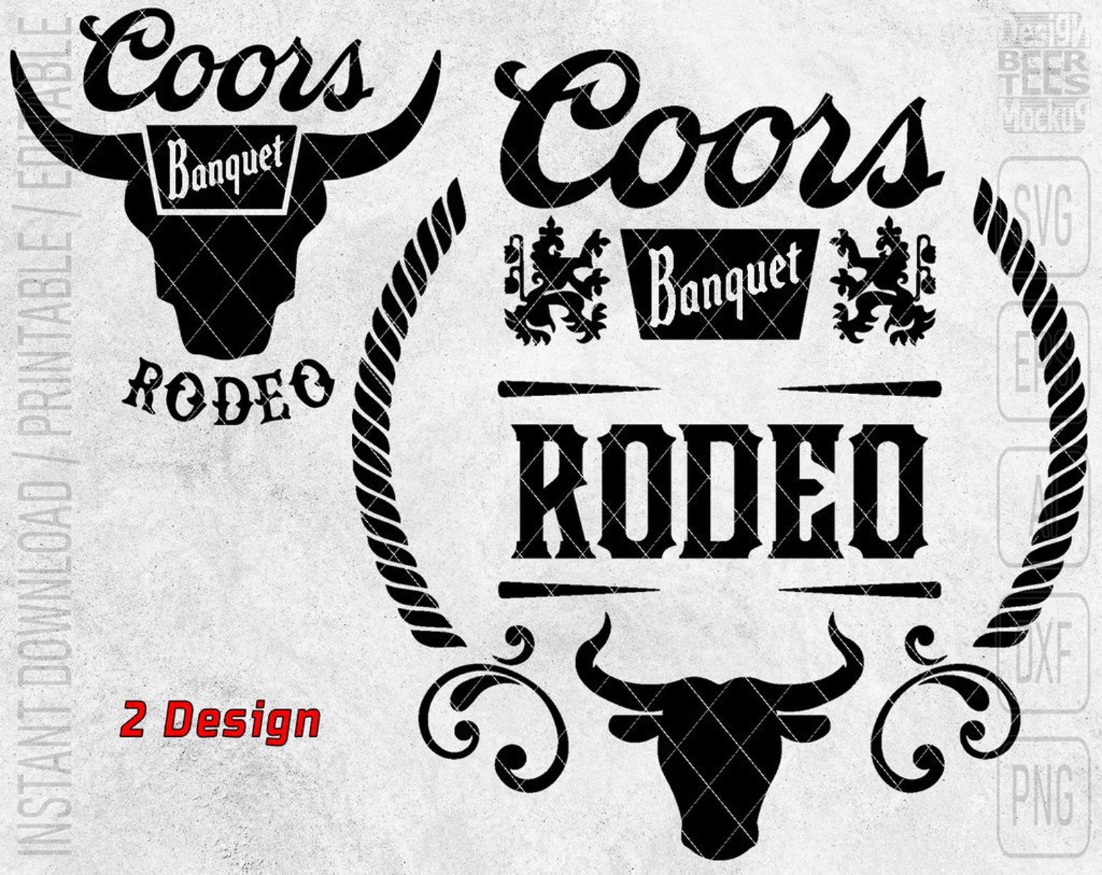 Coors Banquet Rodeo Light Beer Logo Inspiriert inoffizielles Etsy