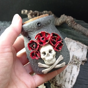 Potion bottles, Santa Muerte goddess , Apothecary jar