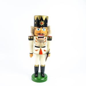 Nutcracker made of wood, vintage, original Erzgebirge, probably VEB Hodrowa GDR GDR, hussar with saber image 1