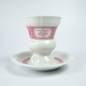 Ruedesheimer coffee crockery from Rüdesheim, one cup and one saucer, one place setting, original Rüdesheimer, several place settings available