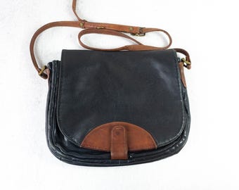 Vintage BREE Black Leather Backpack | Minimalist Designer Bag il_fullxfull.7212452361_908g.jpg main image 3