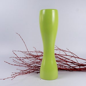 Vase from ASA in green, vintage vase, ceramic vase with some matt glaze, 33 cm high, mid-century