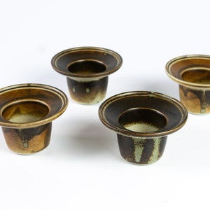 Egg cup, set of four egg cups from Porsgrund Norway, ceramic cup, also suitable for tea lights