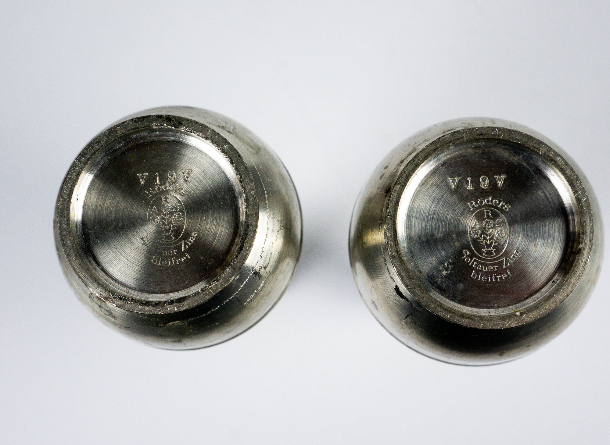 Tin vase old vases of tin with a great shape vintage vase Etsy