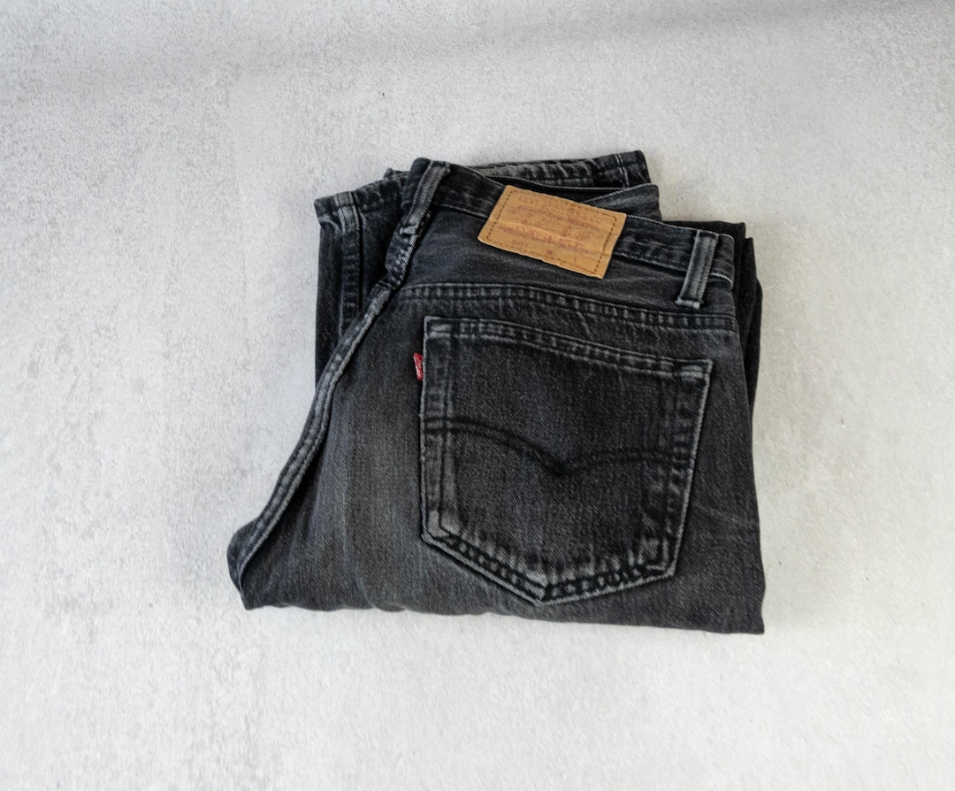 Levis 501, 90s Jeans, Size 32/34, Black, Good Vintage Condition