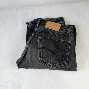 Levis 501, 90s Jeans, Size 32/34, Black, Good Vintage Condition 