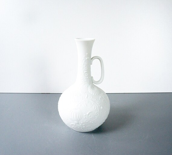 Kaiser Porzellan Vaso Floralie In Porcellana Bianca | 16 Cm Di Altezza | Decorazione Da Tavolo