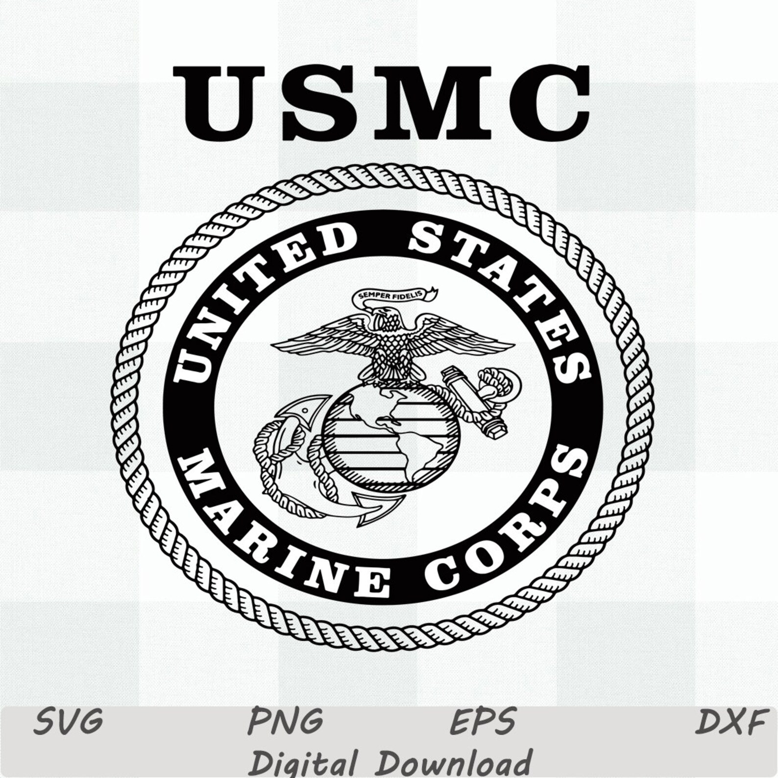 UsMC LogO SvG MaRiNe CoRp GlobE And Anchor Svg PnG United | Etsy