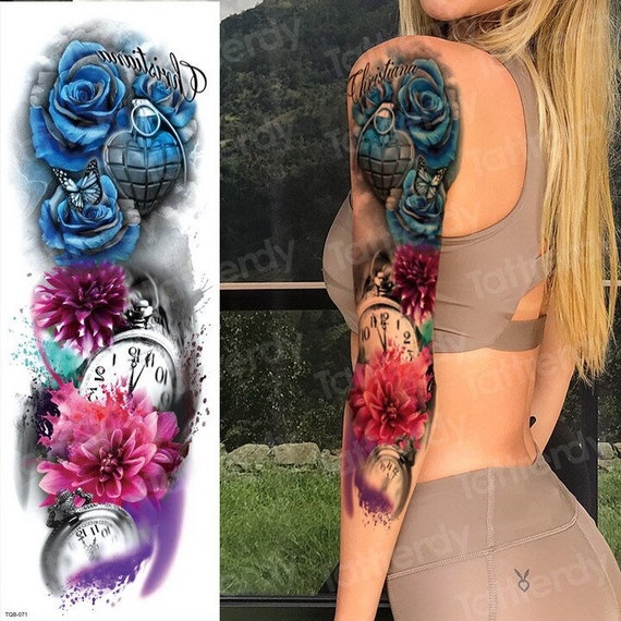 Temporary Tattoo Sleeve Fake Tattoo Sleeve Lion Sleeve Etsy Temporary Tattoo Sleeve Fake Tattoo Sleeve Lion Sleeve Etsy