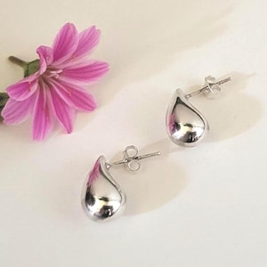 Drop earrings 925 Sterling silver Teardrop earrings waterdrop tear waterdrop Tear drops Drop
