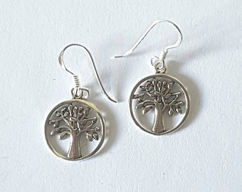 Tree of Life Earrings 925 Sterling Silver Tree of Life Tree of Life World Tree